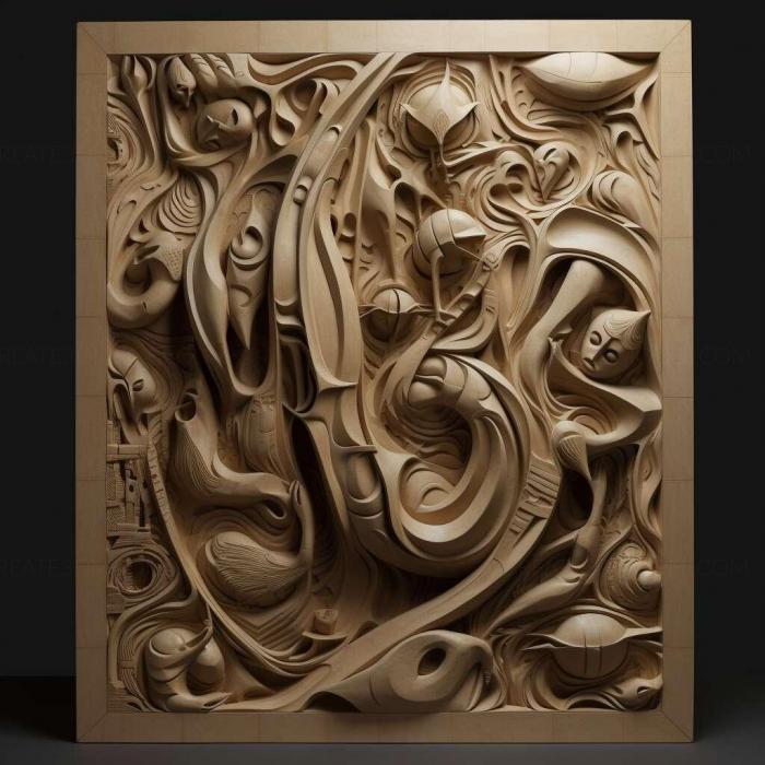 نموذج ثلاثي الأبعاد لآلة CNC 3D Art 